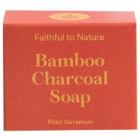Faithful to Nature Bamboo Charcoal Soap Rose Geranium